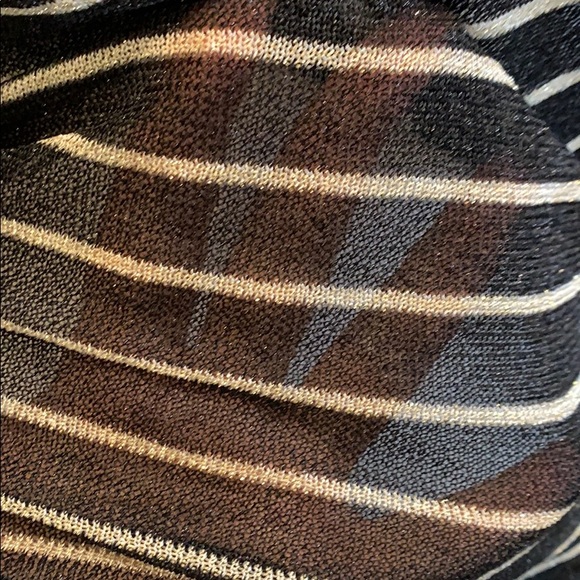 ZARA Sheer horizontal stripe blouse - Picture 6 of 6